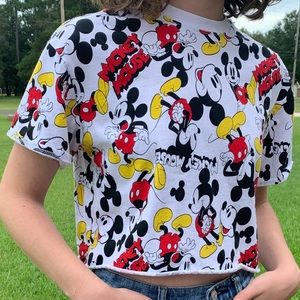 Disney Mickey Mouse crop top size S